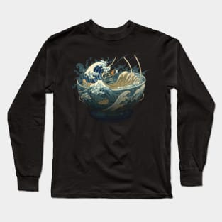 The Great Ramen Wave off Kanagawa Long Sleeve T-Shirt